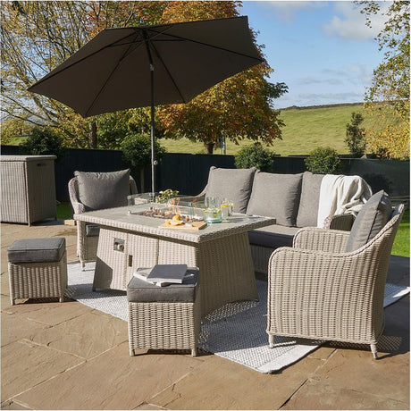 Riva Premium Faded Black Parasol - 3m