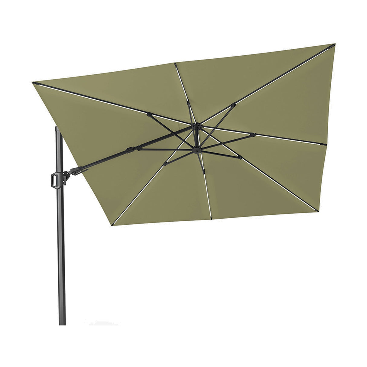 Glow Challenger T2 Premium Lush Green Cantilever Parasol - 3m