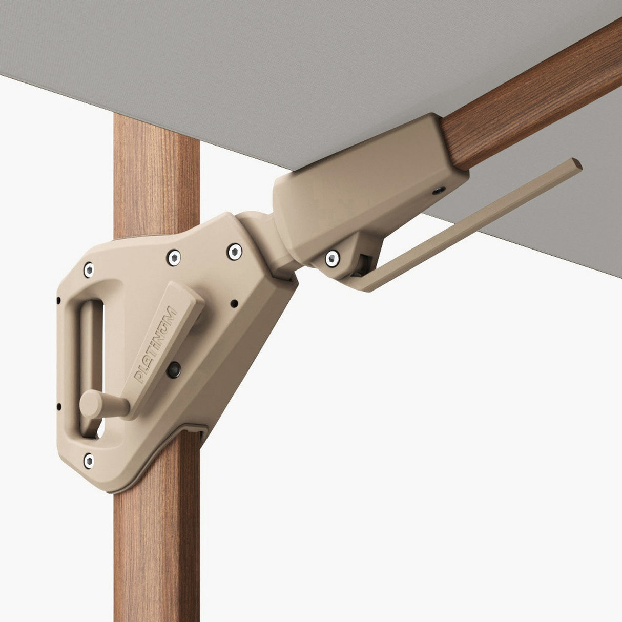 Challenger Teak T2 Premium Manhattan Grey Cantilever Parasol - 3m
