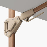 Challenger Teak T2 Premium Manhattan Grey Cantilever Parasol - 3m