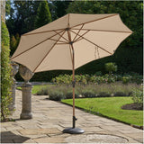 Riva Teak Champagne Parasol - 3m