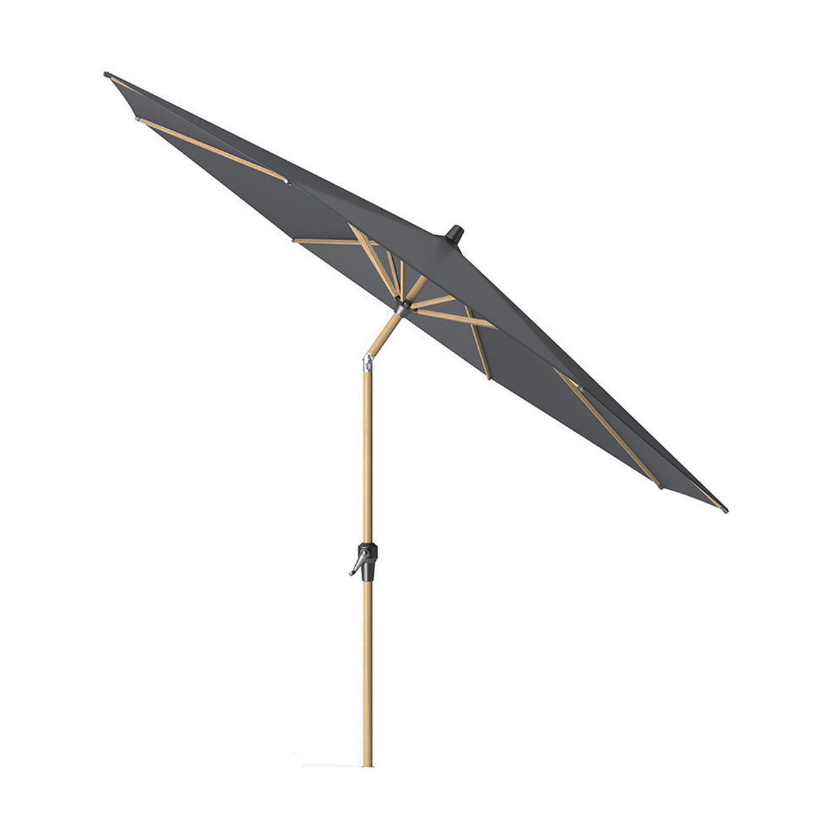 Riva Teak Anthracite Parasol - 3m