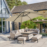 Challenger T2 Premium Champagne Cantilever Parasol - 3m