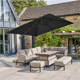 Challenger T2 Premium Faded Black Cantilever Parasol - 3m