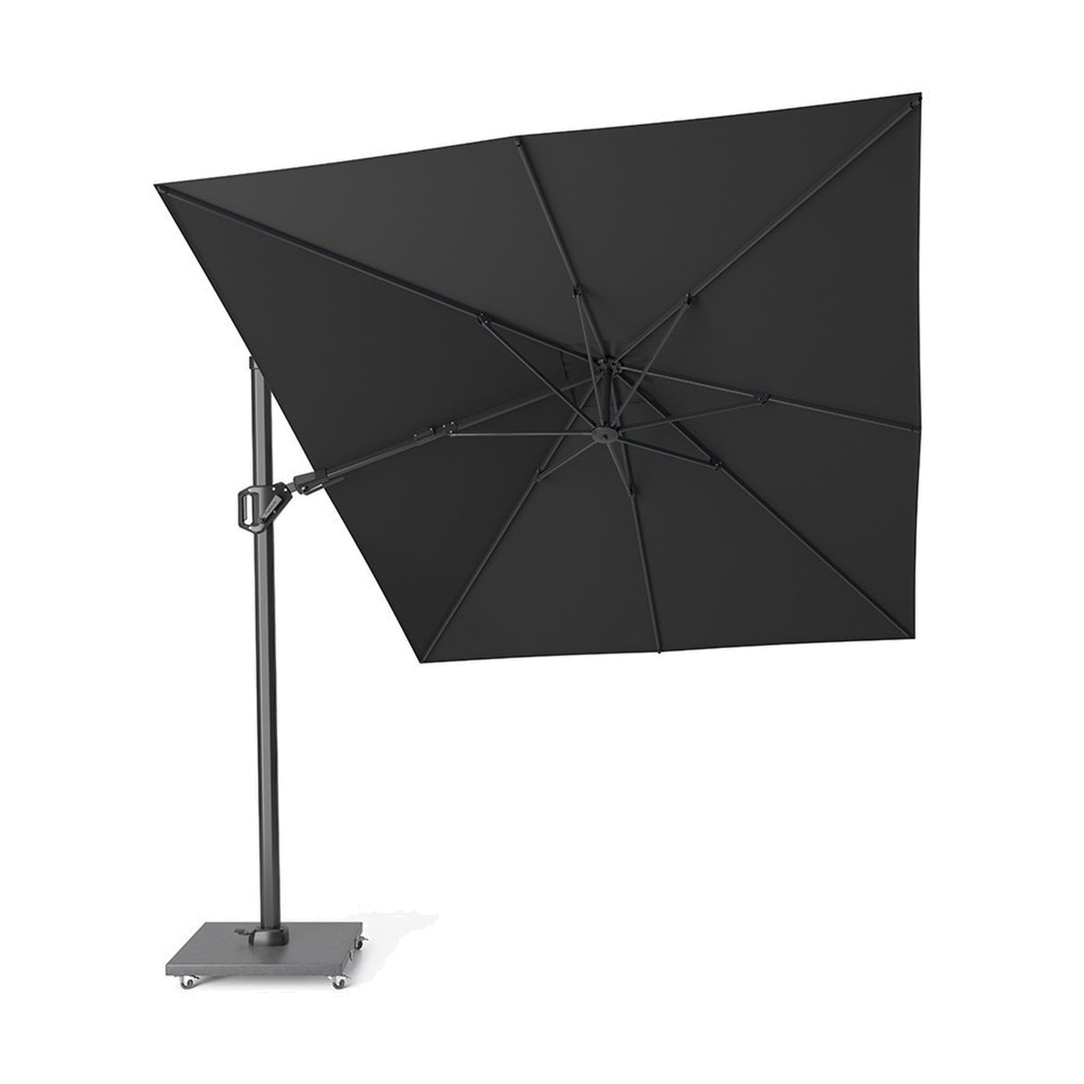 Challenger T2 3.5 X Rectangular Premium Faded Black Cantilever Parasol