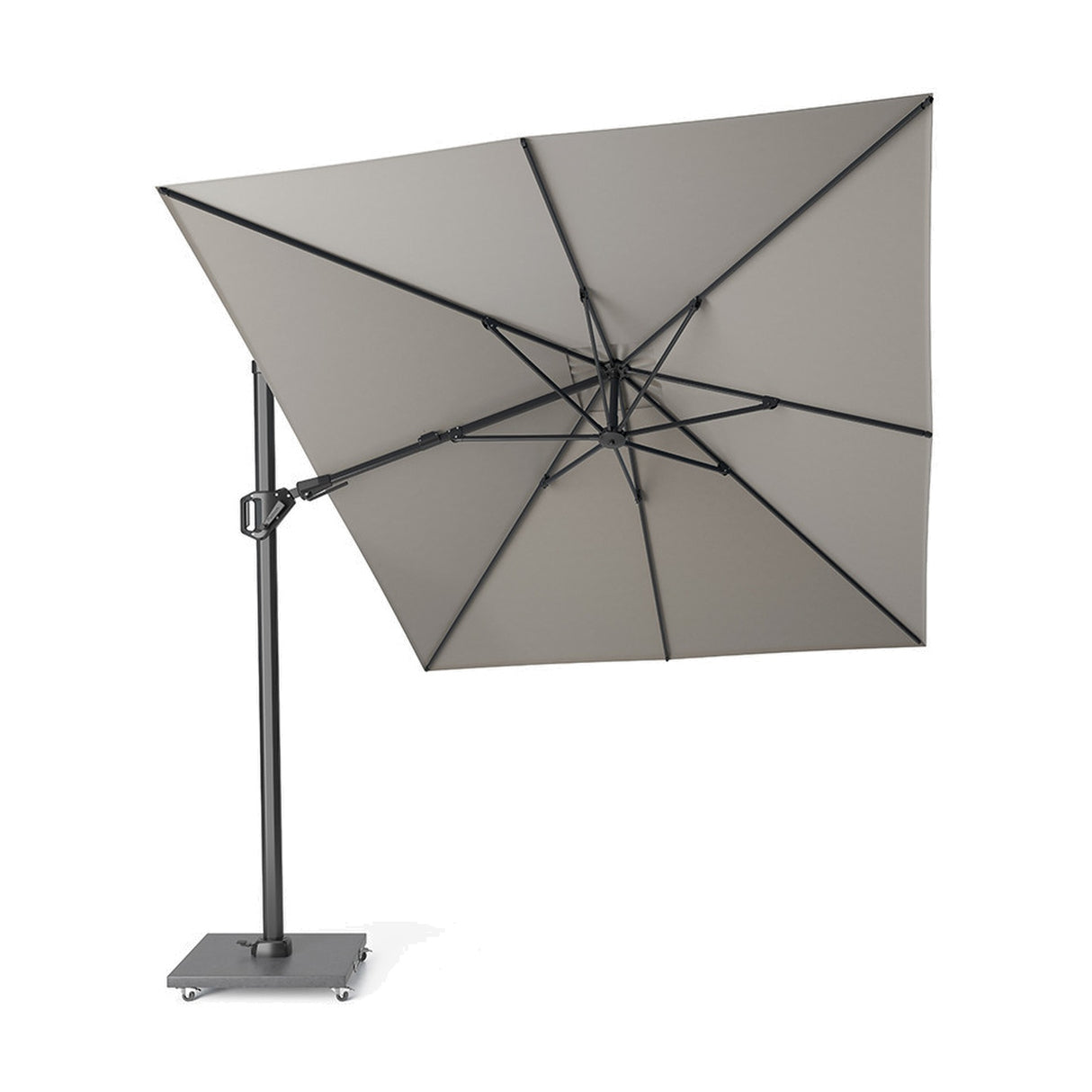 Challenger T2 3.5 X Rectangular Premium Manhattan Grey Parasol
