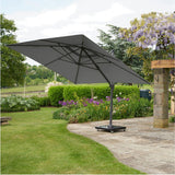 Challenger T2 3.5 X Rectangular Premium Manhattan Grey Parasol