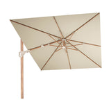 Challenger Teak T2 3.5m Rectangular Champagne Cantilever Parasol