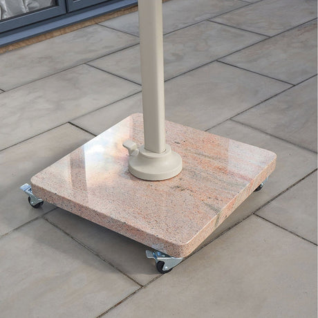 Venezia Sandstone Edge Granite 120KG Wheeled Parasol Base - 80cm