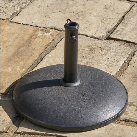 Piemonte Black Concrete 15KG Parasol Base - 34cm