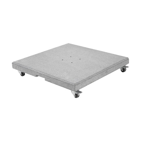 Salerno Hammered Grey Granite 90KG Wheeled Parasol Base - 8cm