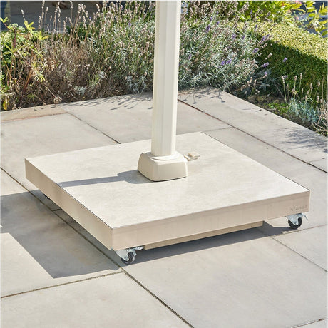Ceramica Sandstone 90KG Wheeled Parasol Base - 15cm
