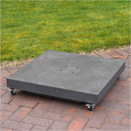 Ceramica Grey 90KG Wheeled Parasol Base - 15cm