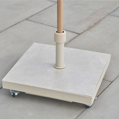 Ceramica Sandstone 40KG Wheeled Parasol Base - 36cm