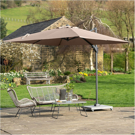 Voyager T2 Taupe Cantilever Parasol - 2.7m
