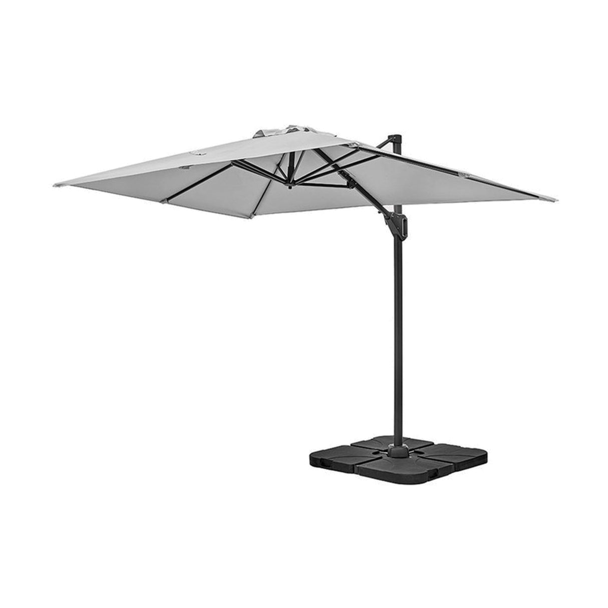 Voyager T1 X Rectangular Luna Grey Cantilever Parasol - 3m