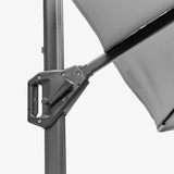 Voyager T1 X Rectangular Luna Grey Cantilever Parasol - 3m