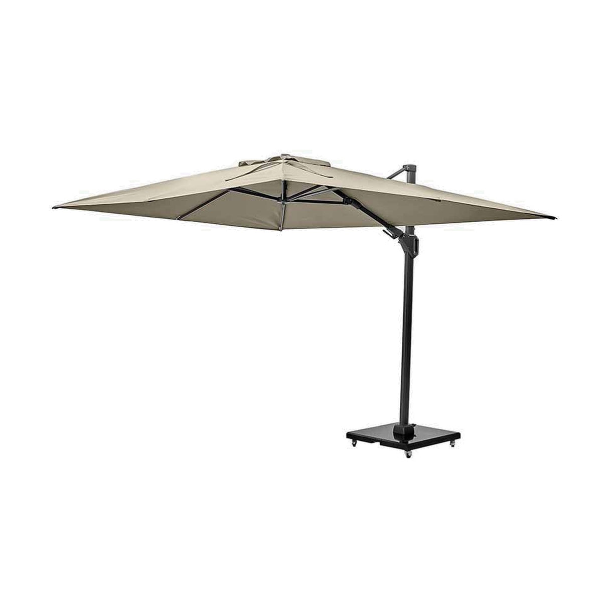 Challenger T2 3.5 X Rectangular Champagne Cantilever Parasol - 3.5m