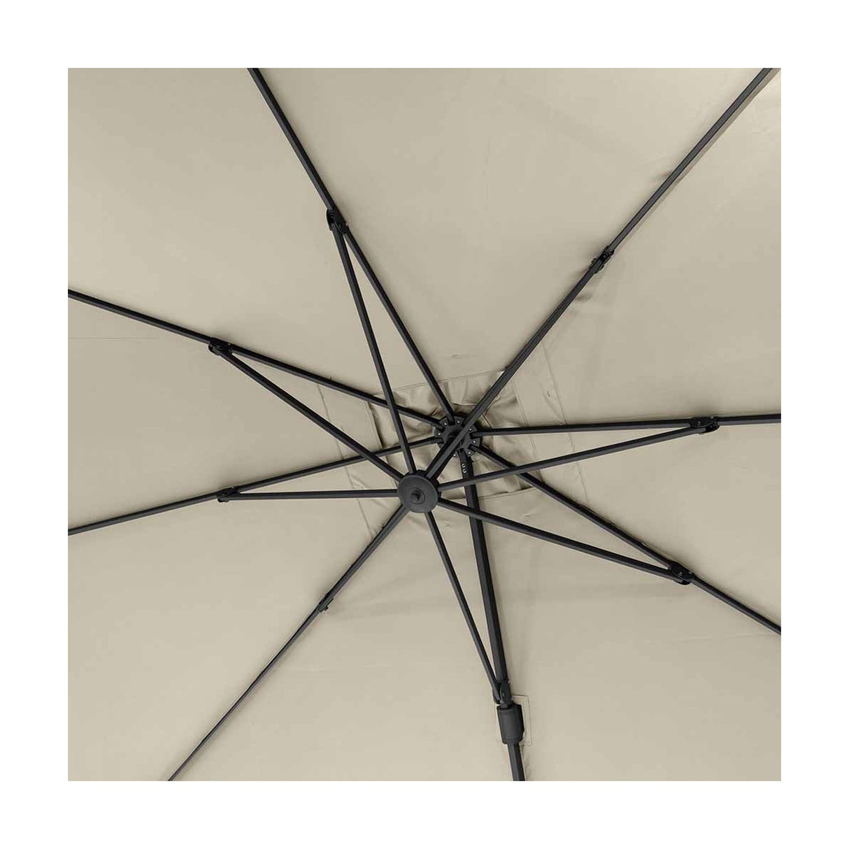 Challenger T2 3.5 X Rectangular Champagne Cantilever Parasol - 3.5m