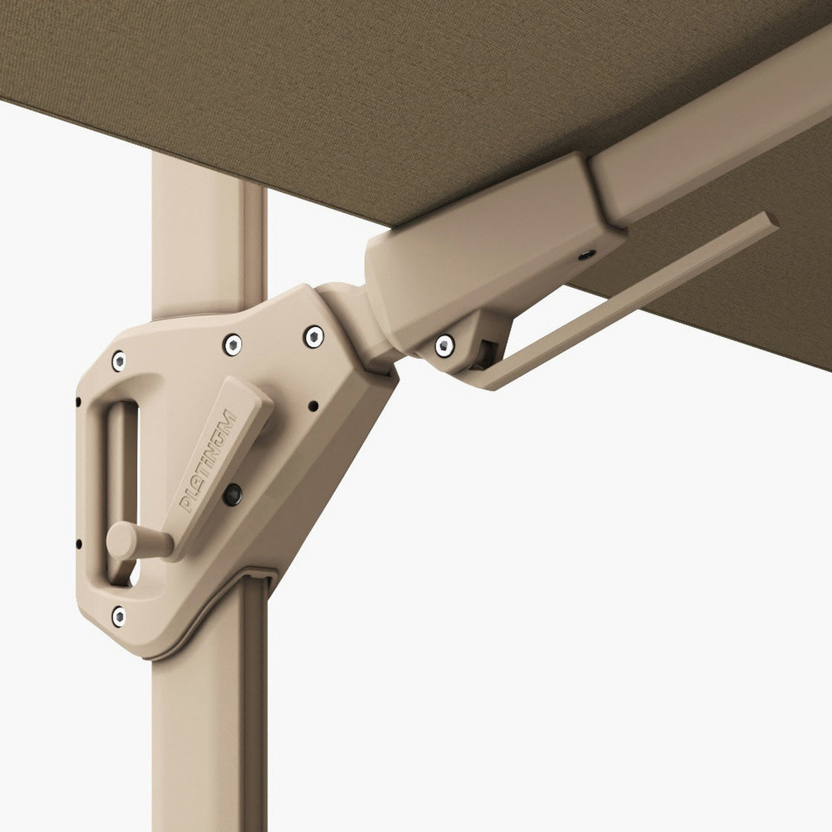 Challenger T2 3.5 X Rectangular Sandstone / Champagne Parasol