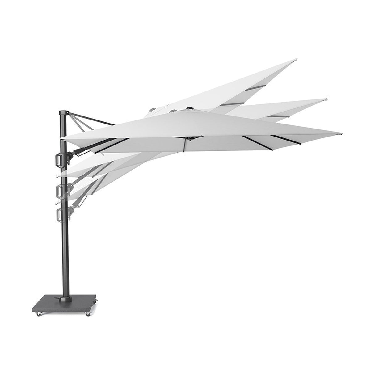 Challenger T2 2.6 X Rectangular Premium Sandstone / Champagne Parasol