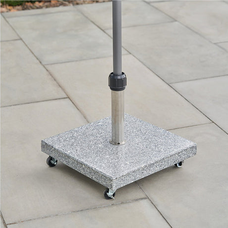 Salerno Hammered Grey 40KG Wheeled Parasol Base