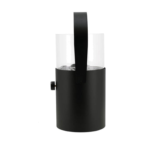 Cosi Black Gas Flame Lantern - 30cm