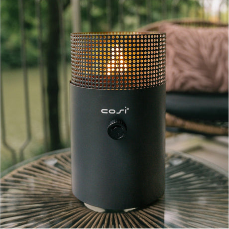 Cosi Dot Anthracite Gas Flame Lantern - 31cm