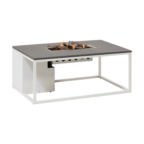 Cosi White & Grey Gas Fire Pit Table - 120cm