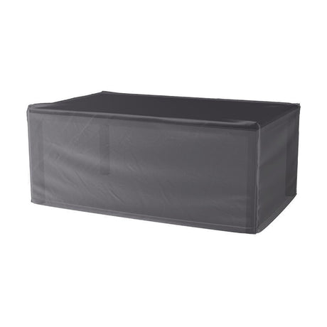 Table Aerocover 160 x 100cm garden furniture cover in anthracite fabric with fitted rectangular shape, shown on a plain white background.