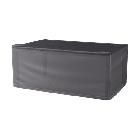 Table Aerocover 300 x 110cm garden furniture cover in anthracite fabric, fitted over a rectangular table shape against a plain white background.