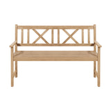 Cambridge Light Teak Outdoor 3 Seater Acacia Bench - 150cm