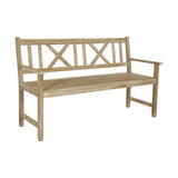 Cambridge Light Teak Outdoor 3 Seater Acacia Bench - 150cm