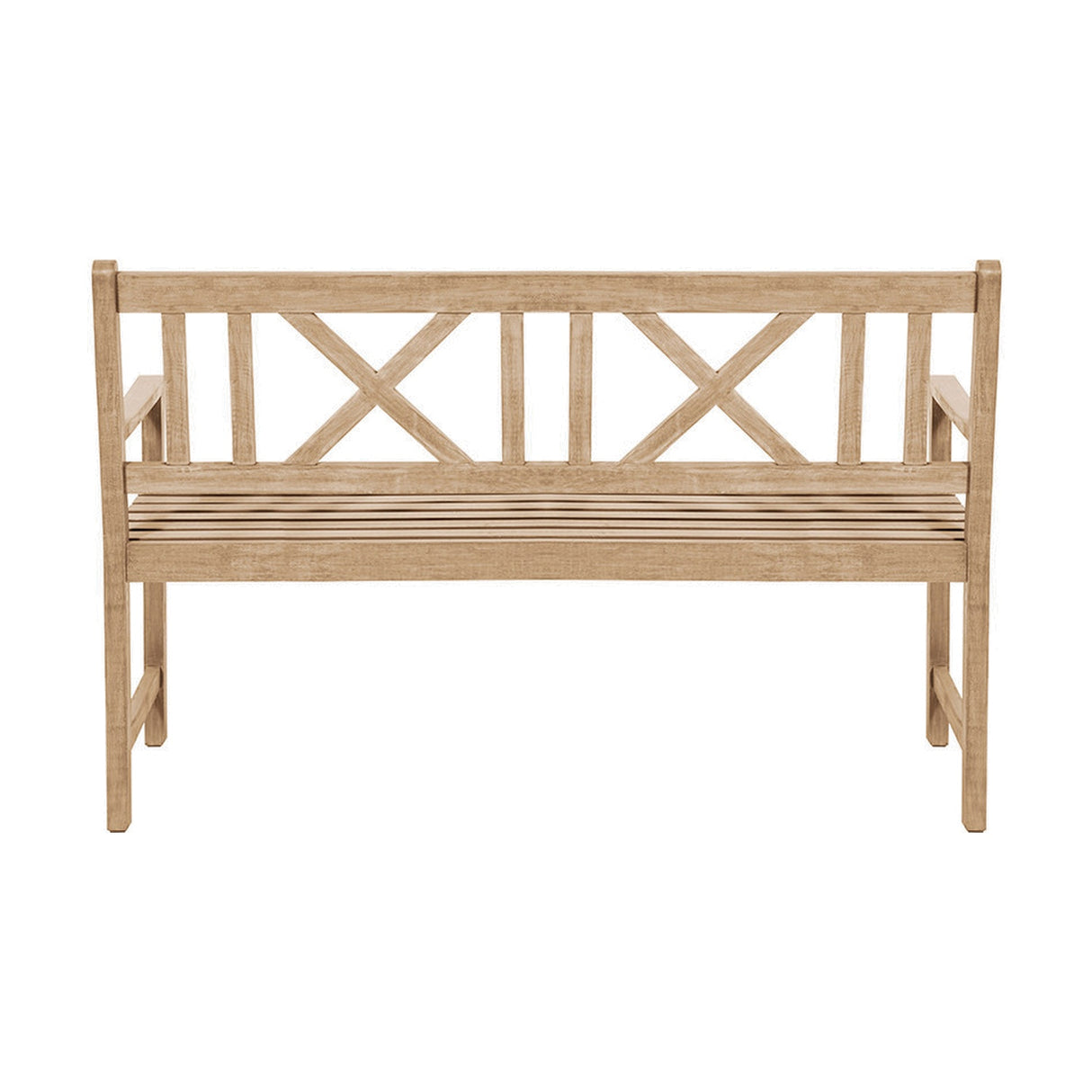 Cambridge Light Teak Outdoor 3 Seater Acacia Bench - 150cm