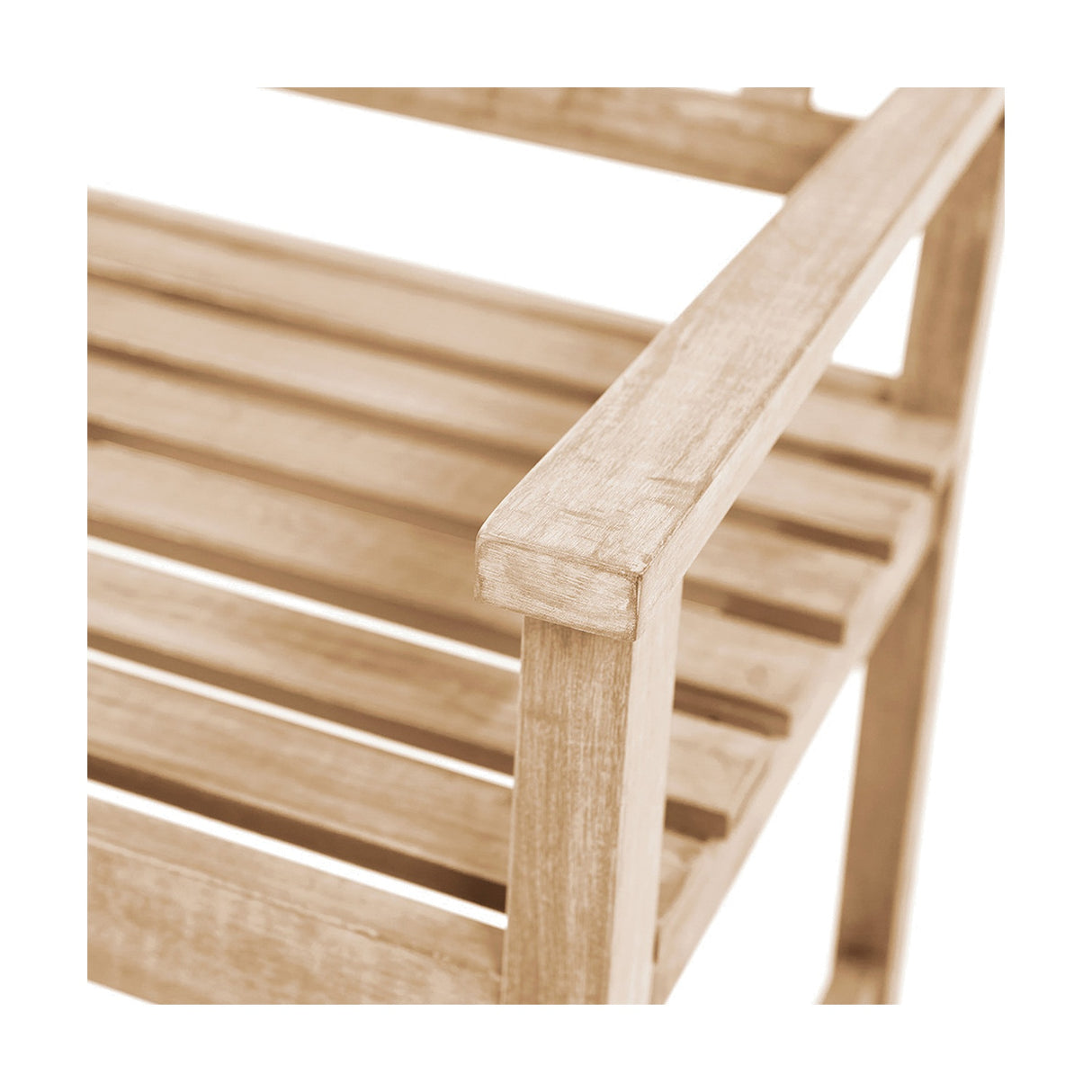 Cambridge Light Teak Outdoor 3 Seater Acacia Bench - 150cm