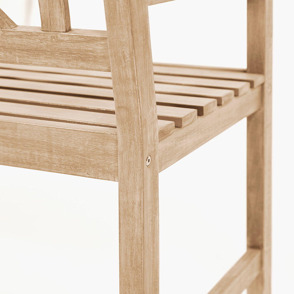 Cambridge Light Teak Outdoor 3 Seater Acacia Bench - 150cm