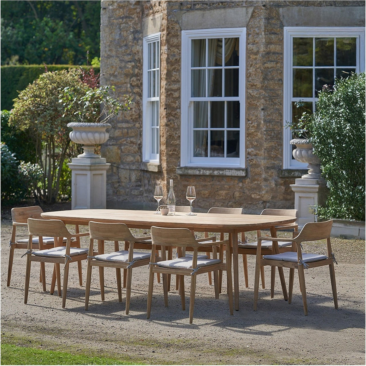 Salita Outdoor 8 Seater Dining Set - 78cm
