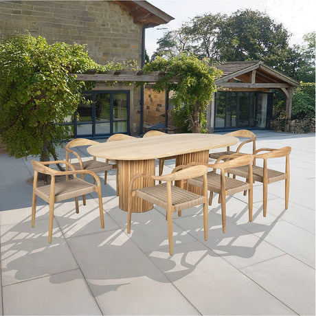 Javi Teak Outdoor Dining Set - 76cm