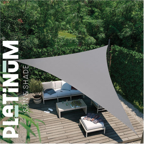 Triangle Waterproof Shade Sail Grey