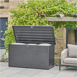 Rhode Island Large Galvanised Steel Cushion Box Anthracite - 91cm