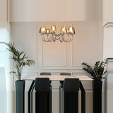 Opera 8 Light Glass Chandelier