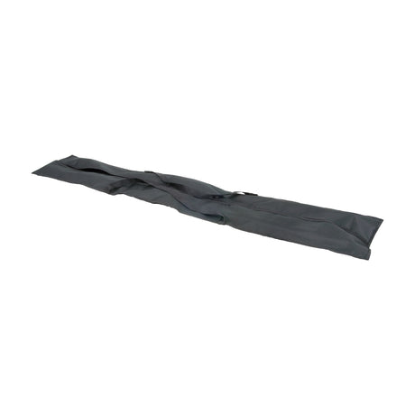 QTX 1650mm carrying bag for lighting stands in black heavy-duty fabric with reinforced handles and full-length zip, shown flat on a white background.
