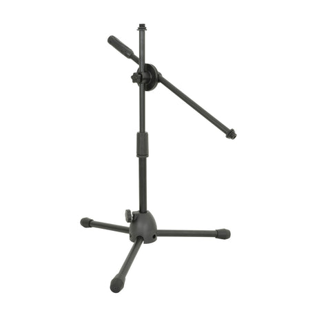 Chord SBMS1 Mini Boom Microphone Stand by AVSL with black tripod base, adjustable vertical pole and extended boom arm, shown on a white background.