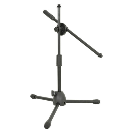 The Chord Mini Boom Microphone Stand features an adjustable boom arm and three tripod legs, shown here in black against a plain white background.