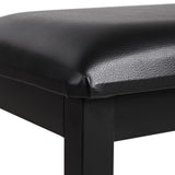 NU-X Piano Bench, Upholstered Black Seat