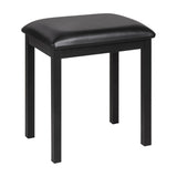 NU-X Piano Bench, Upholstered Black Seat