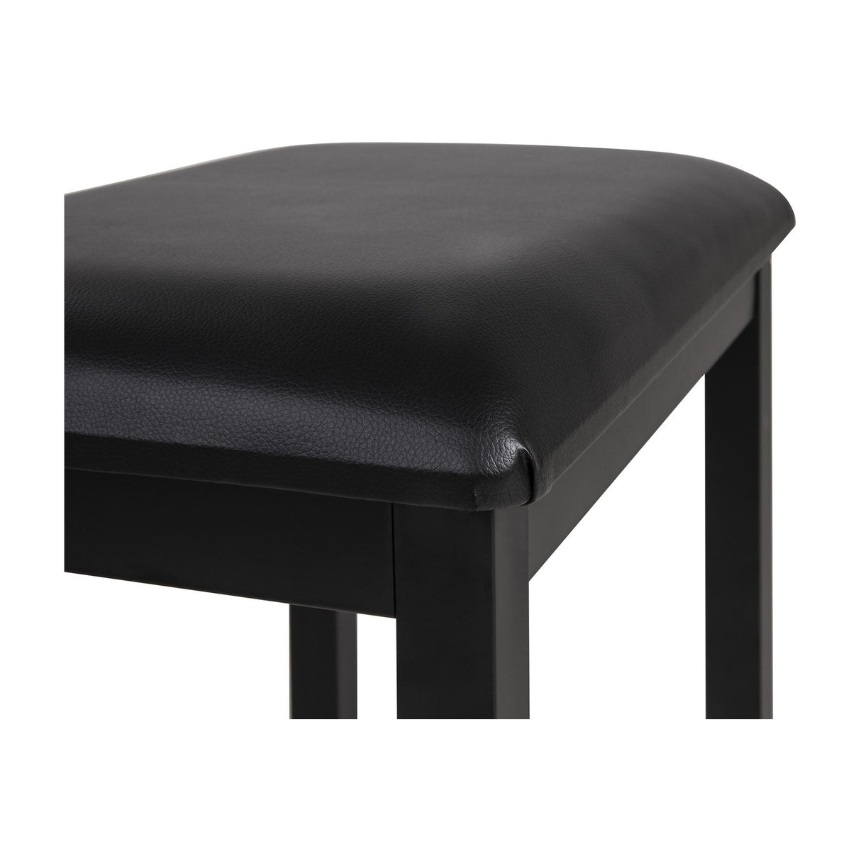 NU-X Piano Bench, Upholstered Black Seat
