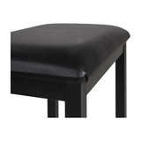 NU-X Piano Bench, Upholstered Black Seat