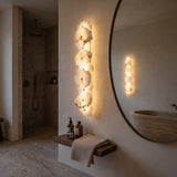 Frammenta LED 9 Light Fragment Alabaster Wall Light - Brass