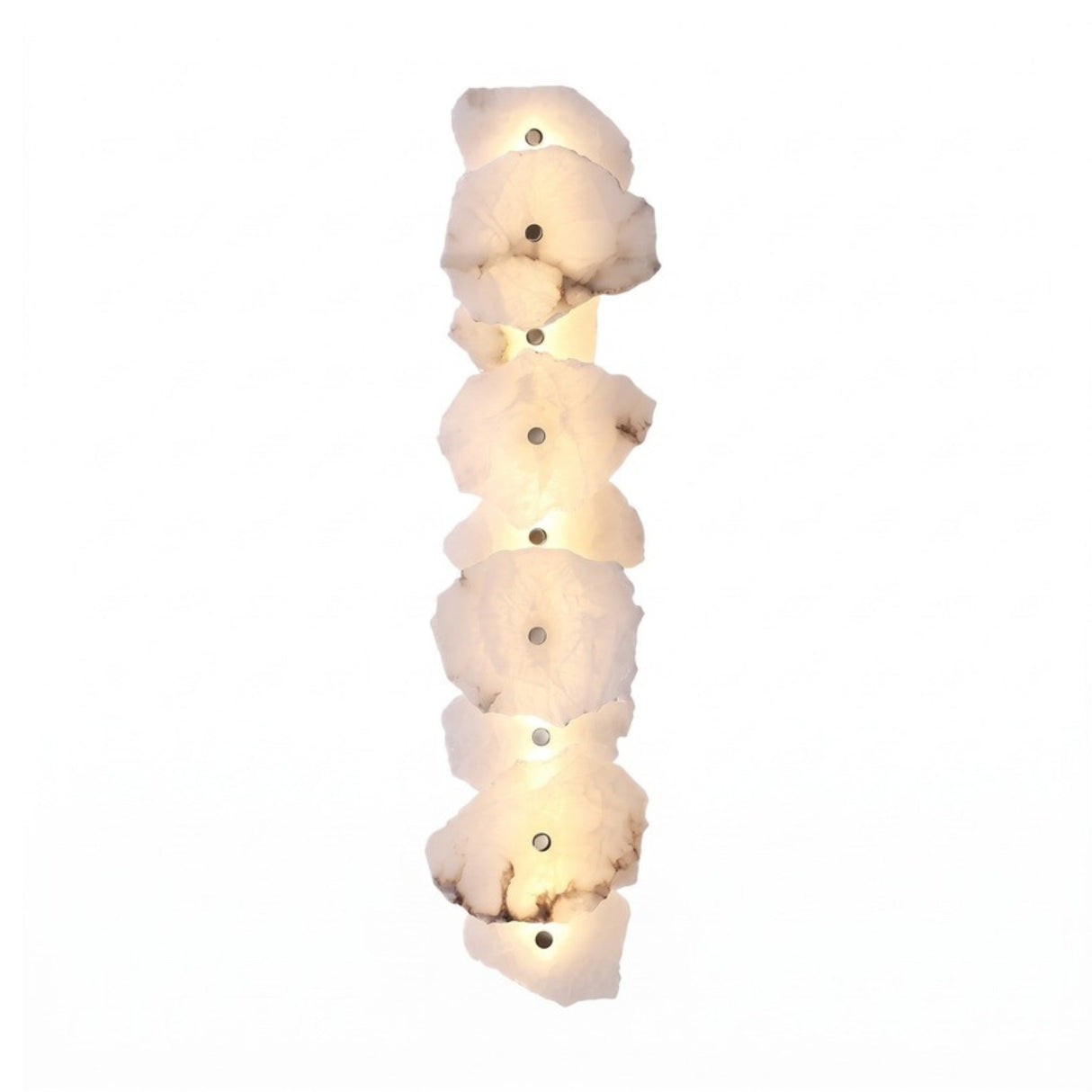 Frammenta LED 9 Light Fragment Alabaster Wall Light - Brass